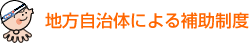 地方自治体による補助制度